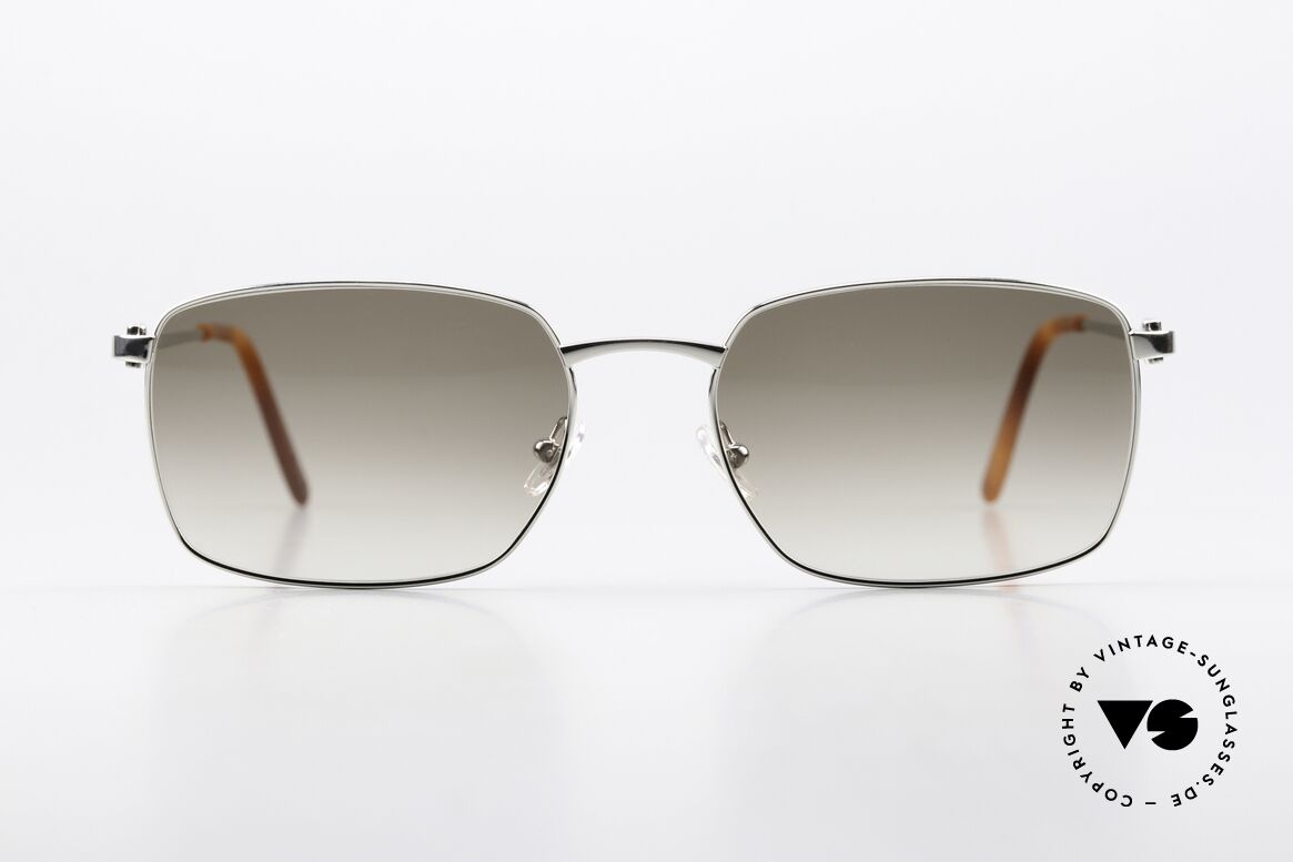 Cartier Spinner Platin Sonnenbrille 2009, eckige CARTIER Sonnenbrille in Größe 56/18, 140, Passend für Herren