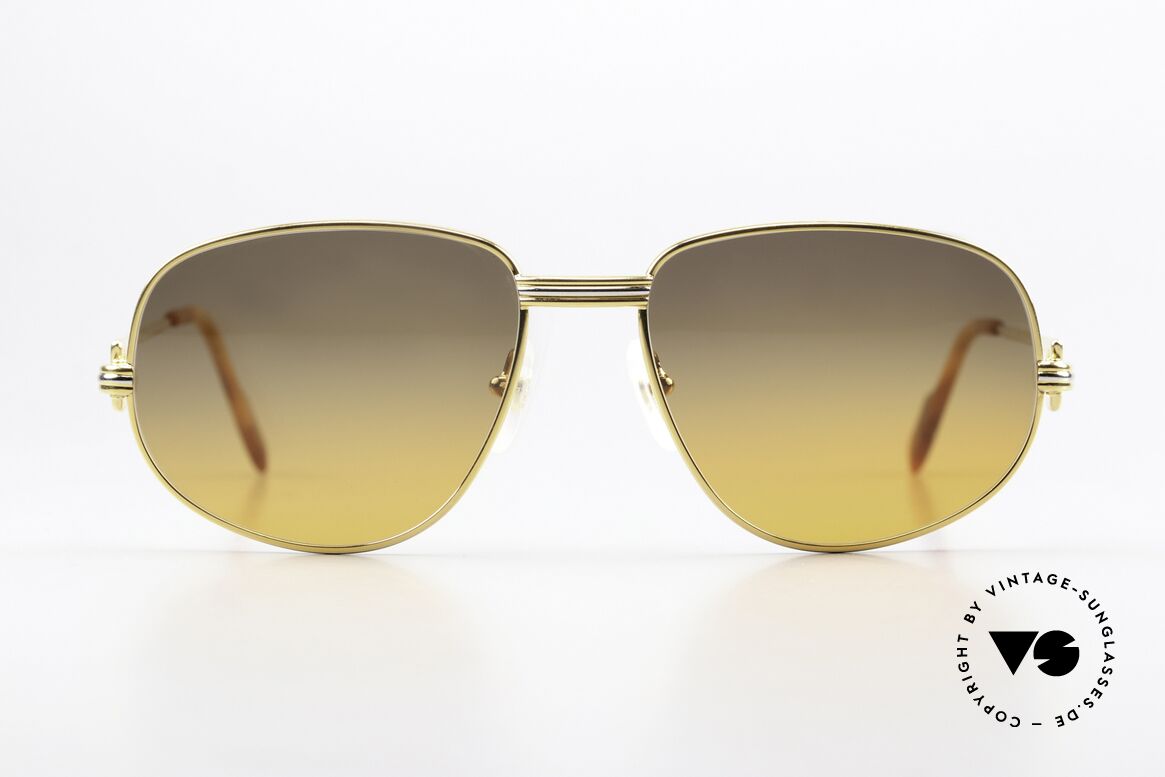 Cartier Romance LC - S Luxus Sonnenbrille Gucci Etui, vintage Cartier Luxus-Sonnenbrille; Modell ROMANCE, Passend für Herren und Damen