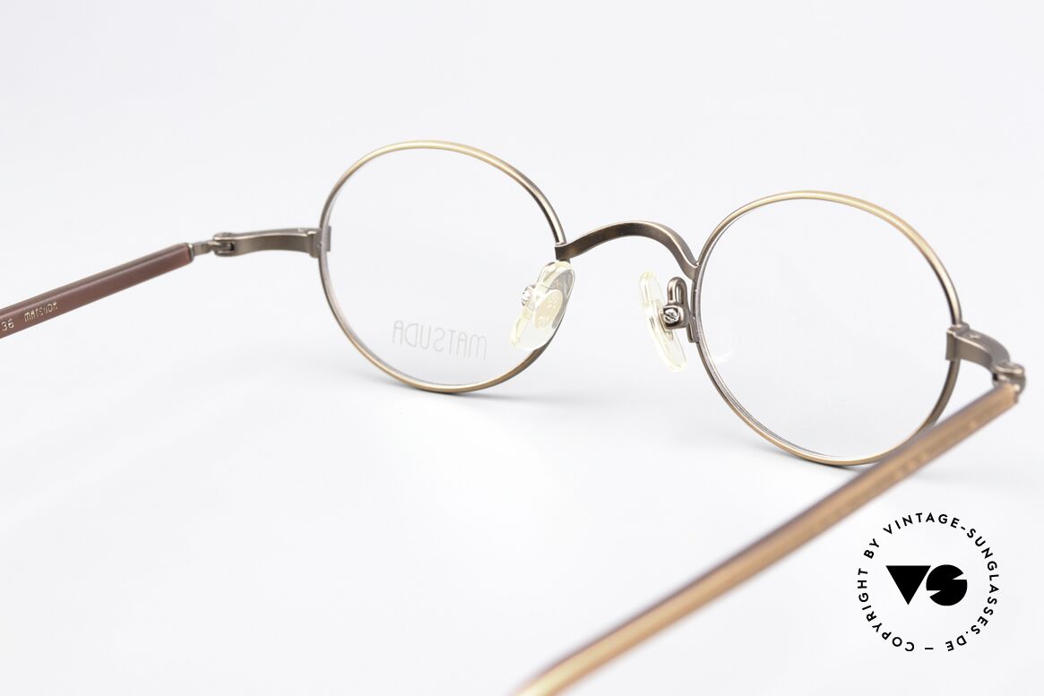 Matsuda 10136 Oval Runde Vintage Brille, Größe: medium, Passend für Herren und Damen