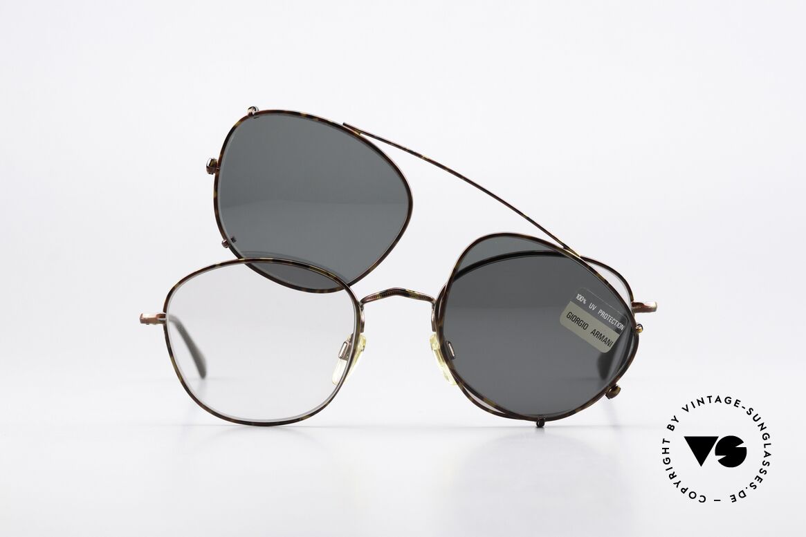 Giorgio Armani 169 Clip On 80er Vintage Brille, Größe: medium, Passend für Herren und Damen