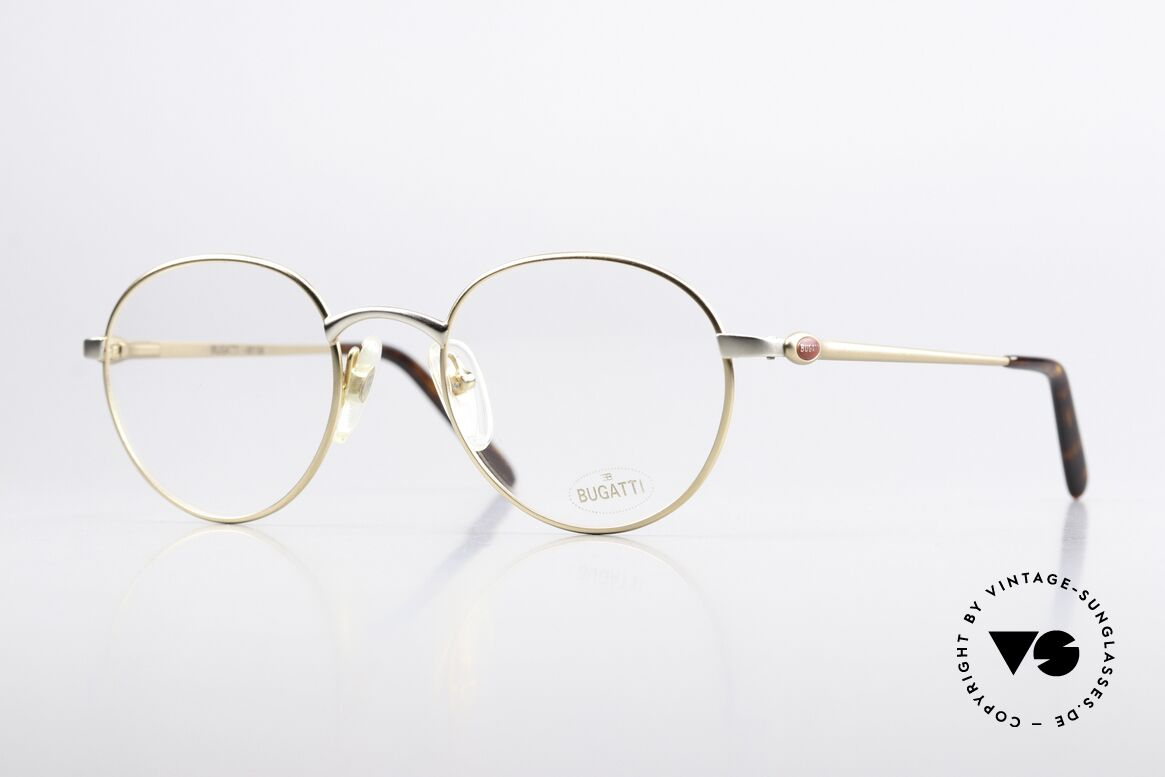 Bugatti 26158 Vollrand Fassung Panto, sehr seltene Bugatti Panto-Brille; in Gr. 49/21, Passend für Herren