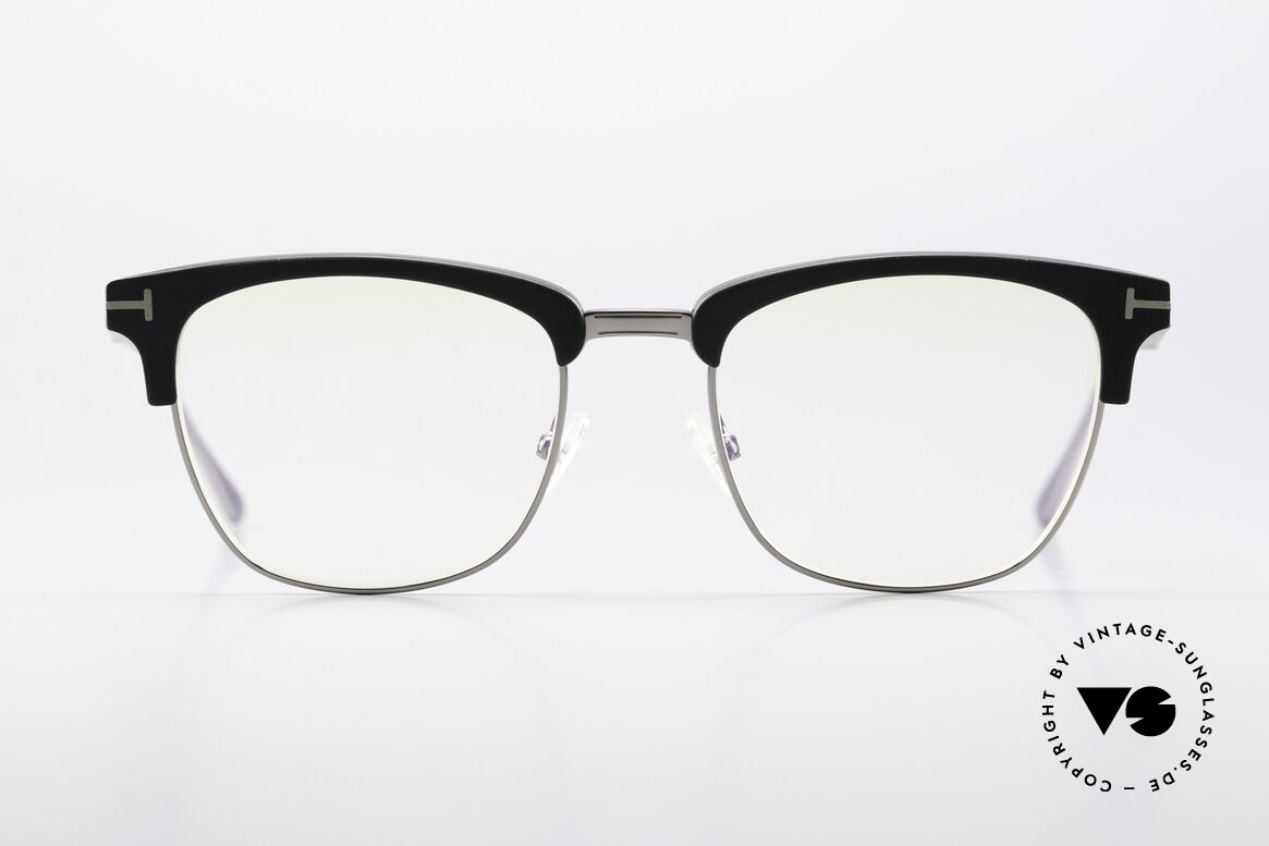 Tom Ford TF5590 Made in Japan Designerbrille, Tom Ford TF5590-B, 002, Titanium-Brille, 50-19, Passend für Herren