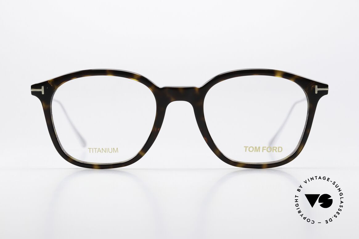 Tom Ford TF5484 Herren Designer Brille Titan, Tom Ford TF5484, 052, Titanium-Brille, Gr. 50-20, Passend für Herren