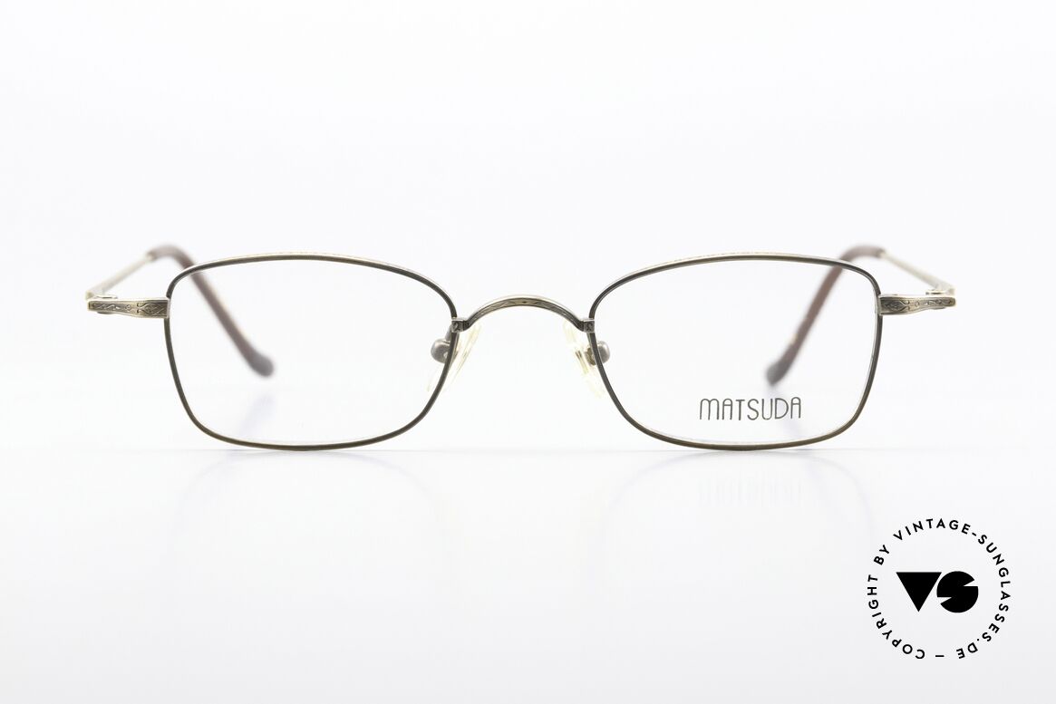 Matsuda 10133 Clip On Brille 90er Titan, Größe: medium, Passend für Herren und Damen