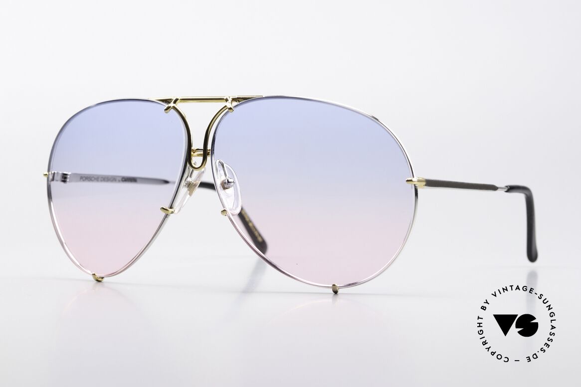 Porsche 5621 Unikat Baby-Blau Pink Verlauf, Porsche Design by Carrera Sonnenbrille; der Klassiker, Passend für Herren