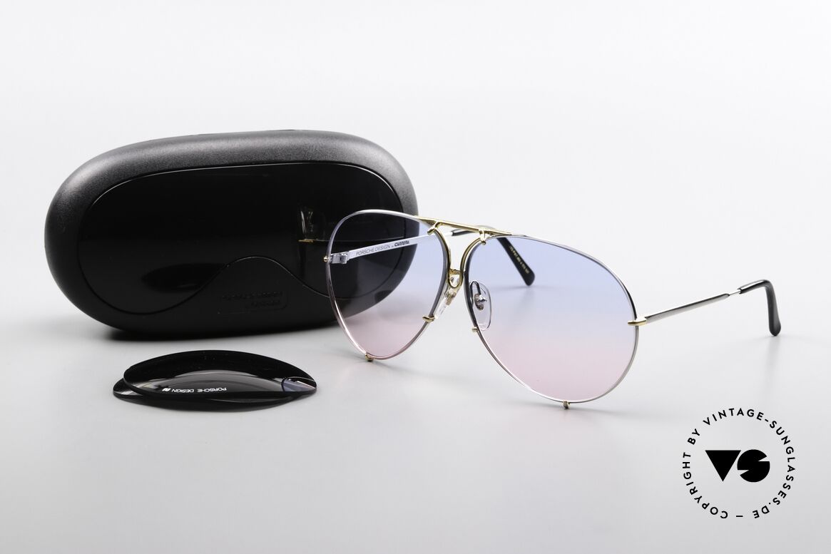Porsche 5621 Unikat Baby-Blau Pink Verlauf, ungetragenes Unikat (inkl. dem orig. Porsche Hart-Etui), Passend für Herren