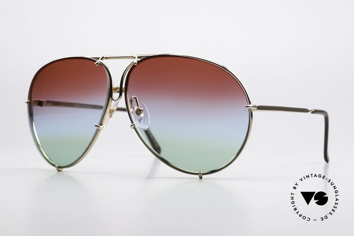 Porsche 5621 Damenversion Rot Blau Grün, Porsche Design by Carrera Sonnenbrille; der Klassiker, Passend für Herren und Damen
