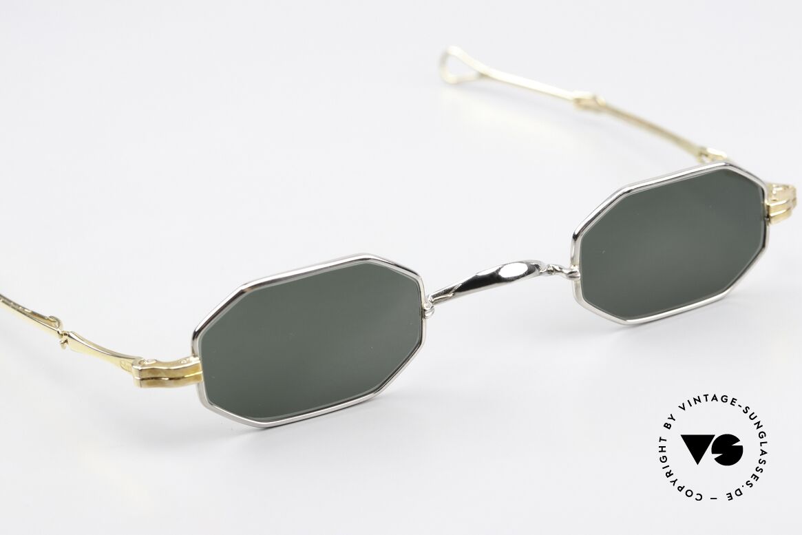 Lunor I 01 Telescopic Bicolor Platin & Vergoldet, vergoldete Bügel; platin-plattierte Front & Brücke, Passend für Herren und Damen