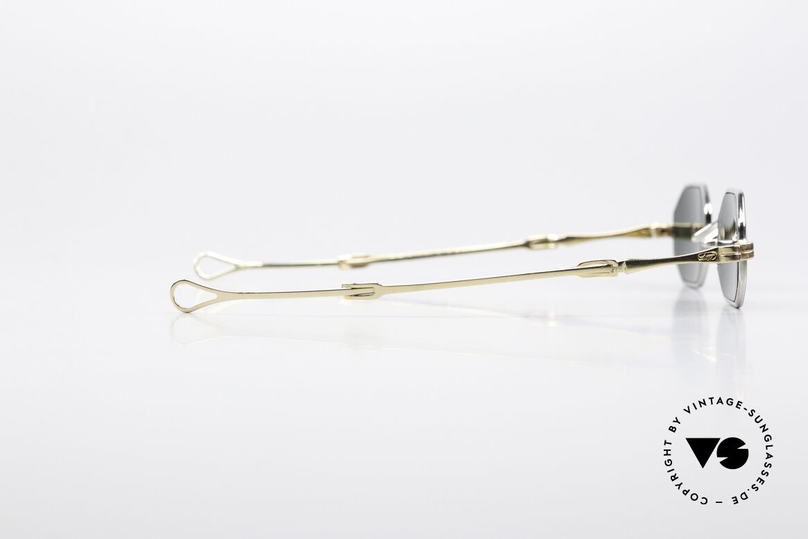 Lunor I 01 Telescopic Bicolor Platin & Vergoldet, Fassung natürlich kann auch optisch verglast werden, Passend für Herren und Damen
