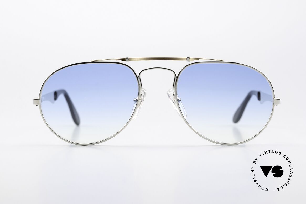 Bugatti 11809 Seltener Aviator Style 80er, rare VINTAGE Bugatti-Sonnenbrille in M Gr. 56/20, Passend für Herren