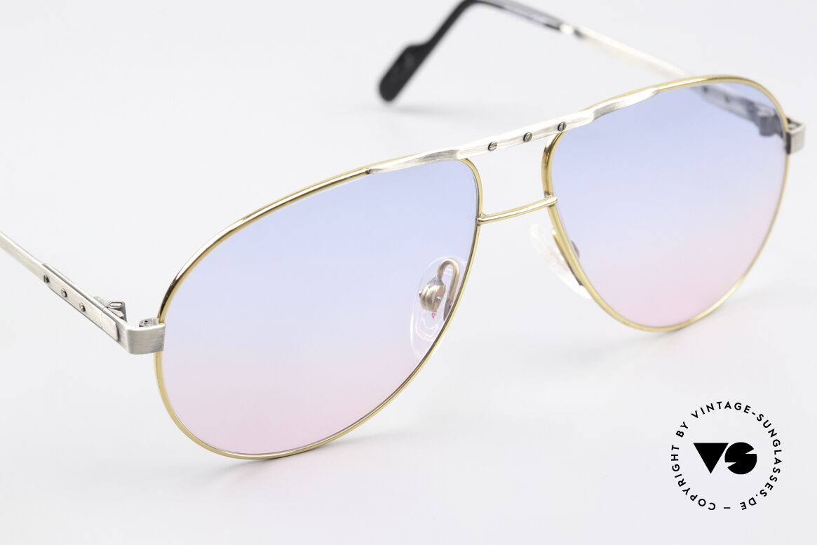 Alpina M1F771 Sonnengläser Babyblau-Pink, ungetragen; wie alle unsere vintage Sonnenbrillen, Passend für Herren