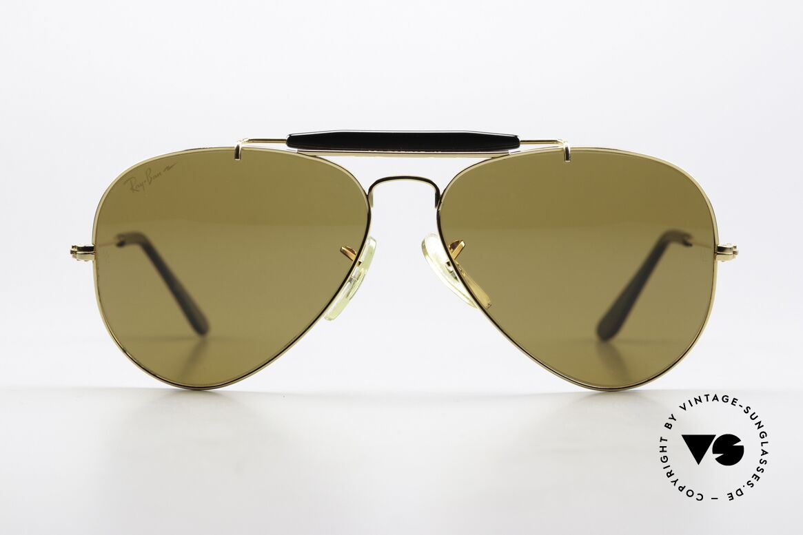 Ray Ban Outdoorsman Driving Chromax Gläser, legendäre Pilotensonnenbrille, TOP-Verarbeitung, Passend für Herren und Damen