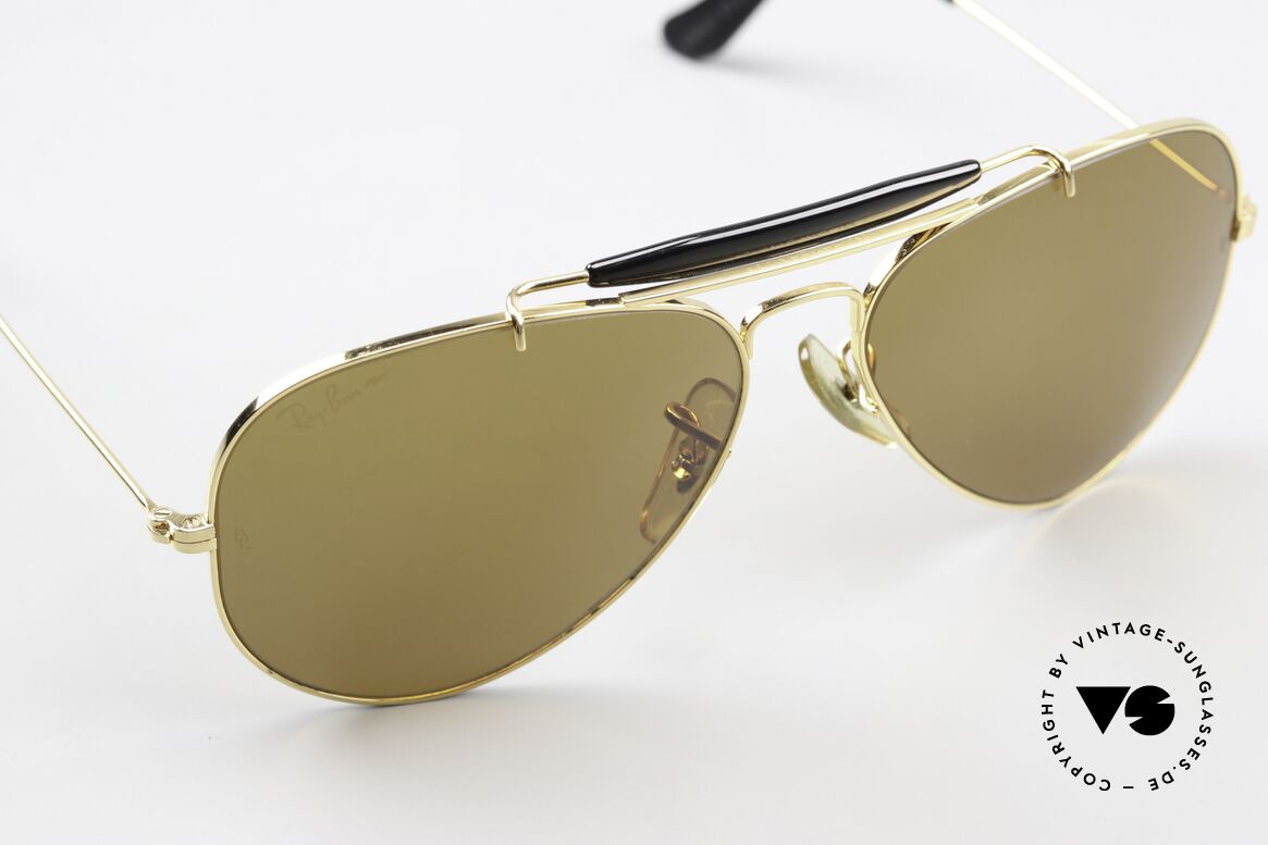 Ray Ban Outdoorsman Driving Chromax Gläser, ungetragen (wie alle unsere vintage Pilotenbrillen), Passend für Herren und Damen