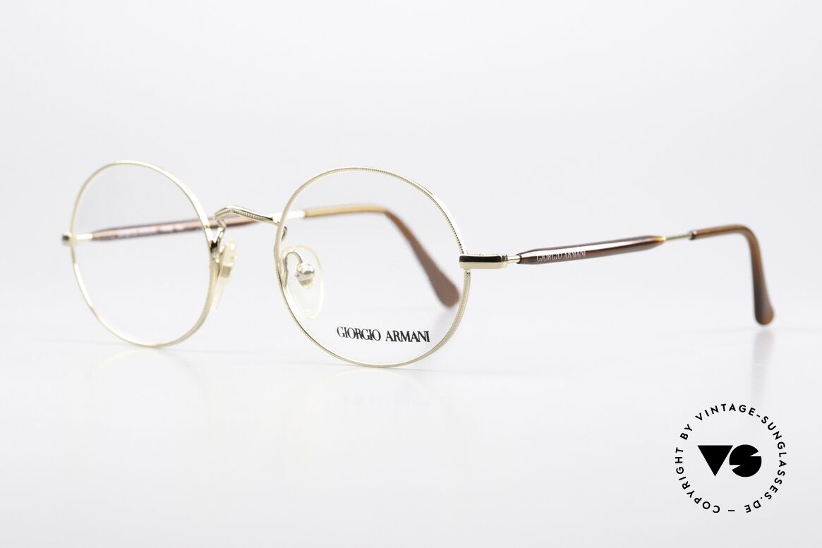 Giorgio Armani 172 Ovale No Retro Brille 90er, TOP-Qualität; zudem zeitlos in gold / dunkelbraun, Passend für Herren und Damen Giorgio Armani 172 Ovale No Retro Brille 90er, TOP-Qualität; zudem zeitlos in gold / dunkelbraun, Passend für Herren und Damen