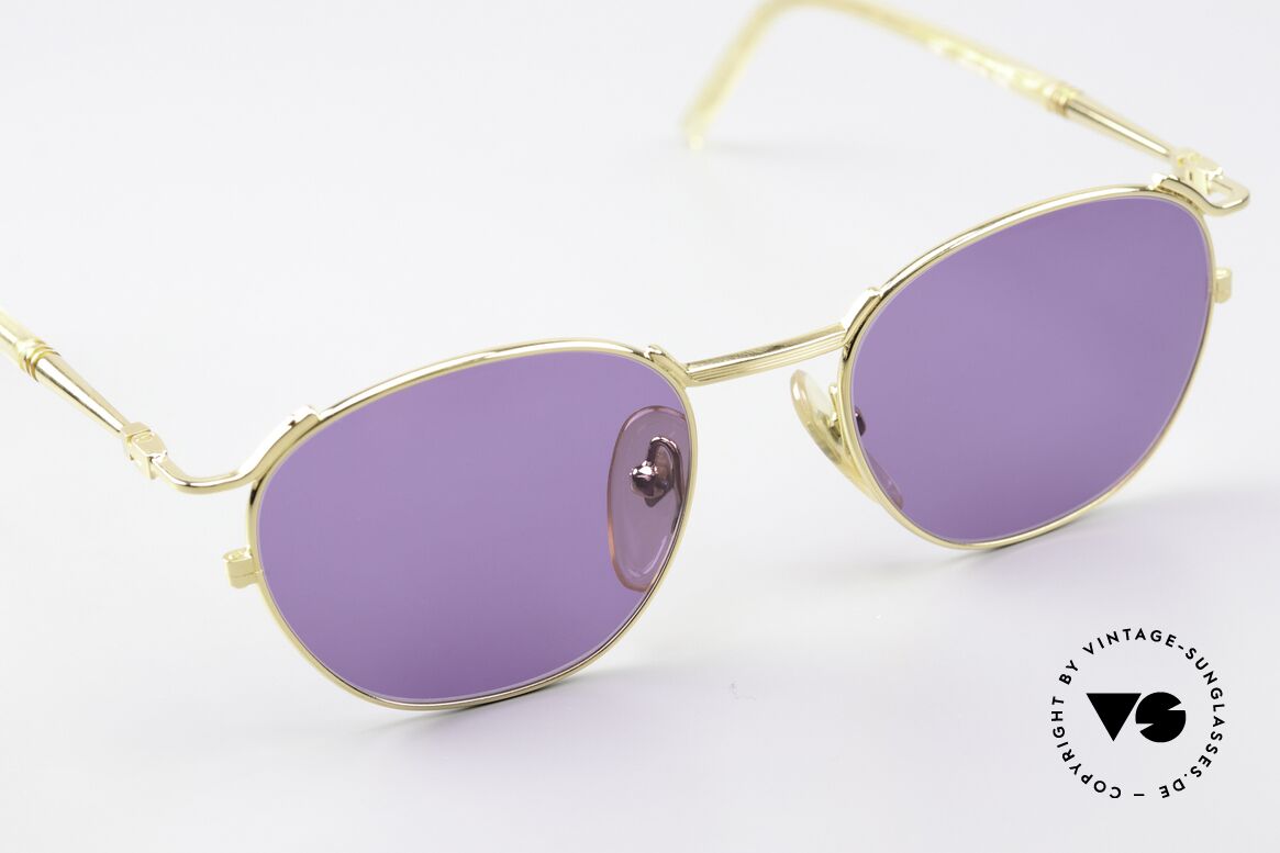 Jean Paul Gaultier 57-2276 Junior Collection Vergoldet, KEINE Retrobrille, sondern ein altes 90er Original, Passend für Herren und Damen