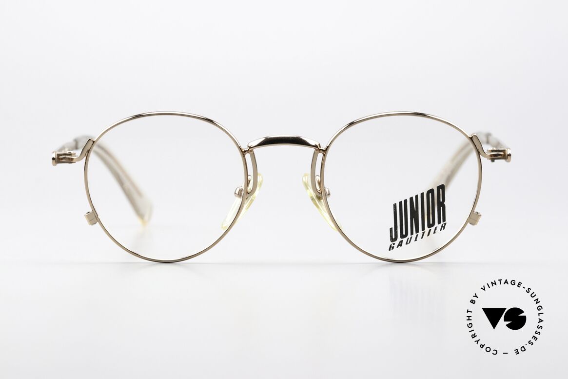 Jean Paul Gaultier 57-1171 True Vintage Brille Von 1995, einzigartig glänzende Lackierung in bronze-metallic, Passend für Herren und Damen