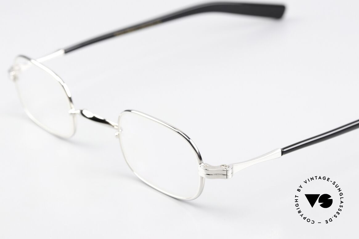 Lunor II A 00 Vintage Brille Platin Plattiert, Mod. "II 0", Gr. 40/25, Lesebrille für Damen & Herren, Passend für Herren und Damen