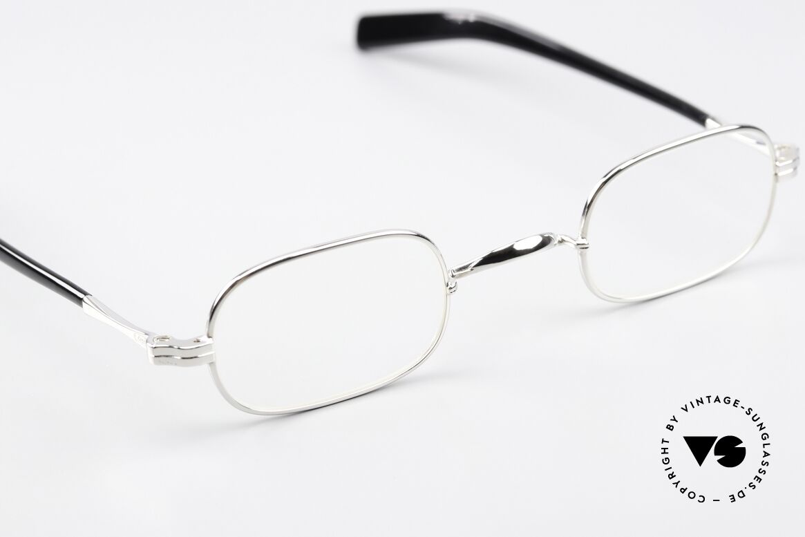 Lunor II A 00 Vintage Brille Platin Plattiert, ein ca. 20 Jahre altes, ungetragenes LUNOR Original!, Passend für Herren und Damen
