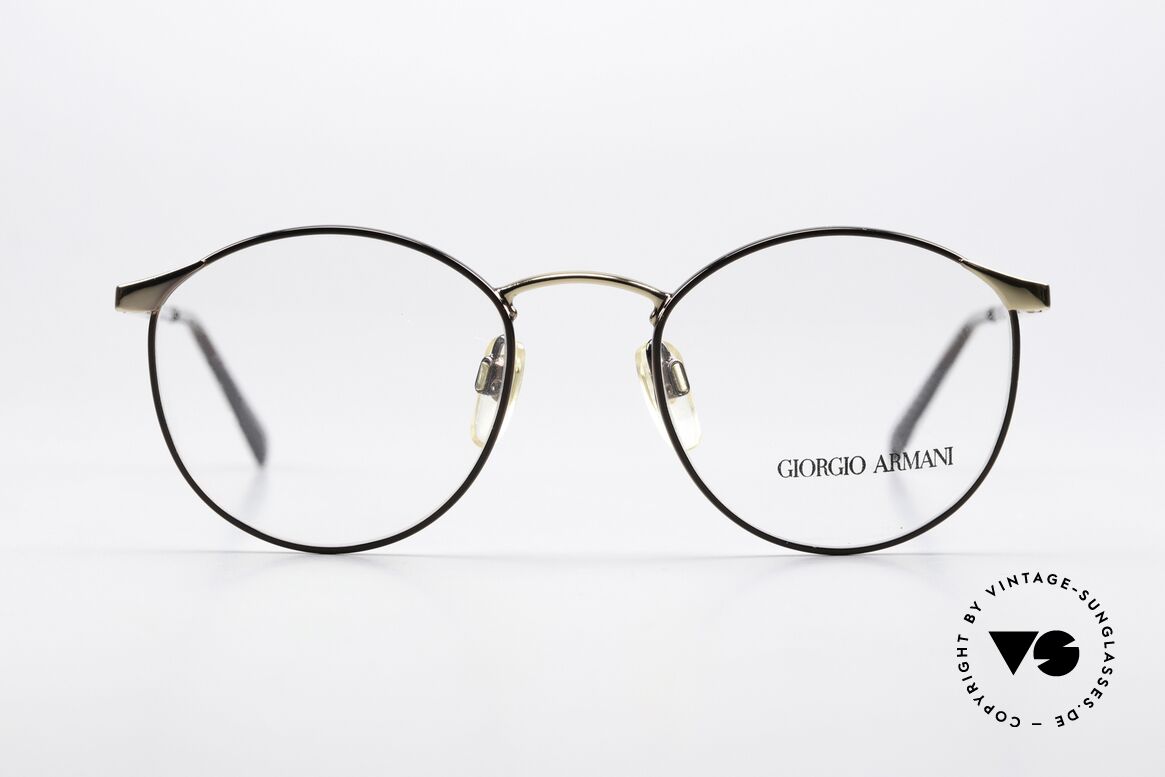 Giorgio Armani 132 Alte Pantobrille Small Size, "klassischer" geht's nicht (weltbekannte Panto-Form), Passend für Herren