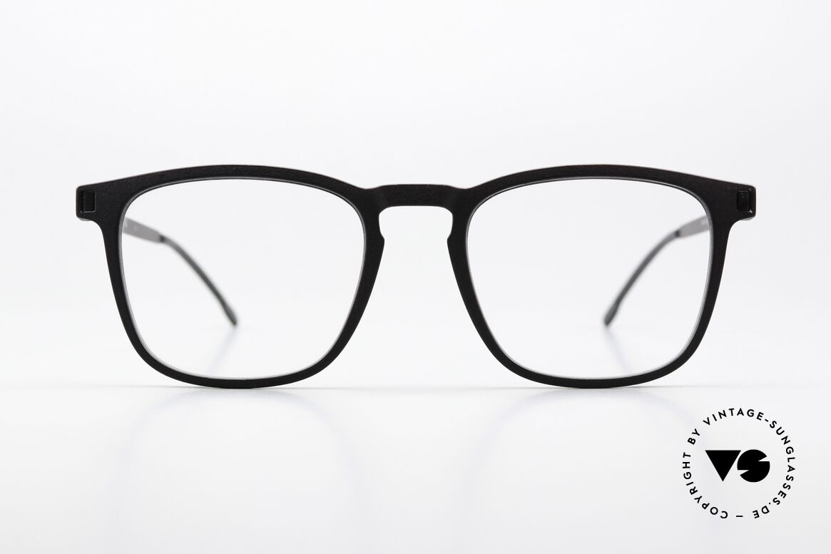 Mykita Mylon Jujubi Eckige Pantobrille aus Berlin, Größe 52-19, col. 579 (eine Art von Schwarz), Passend für Herren und Damen