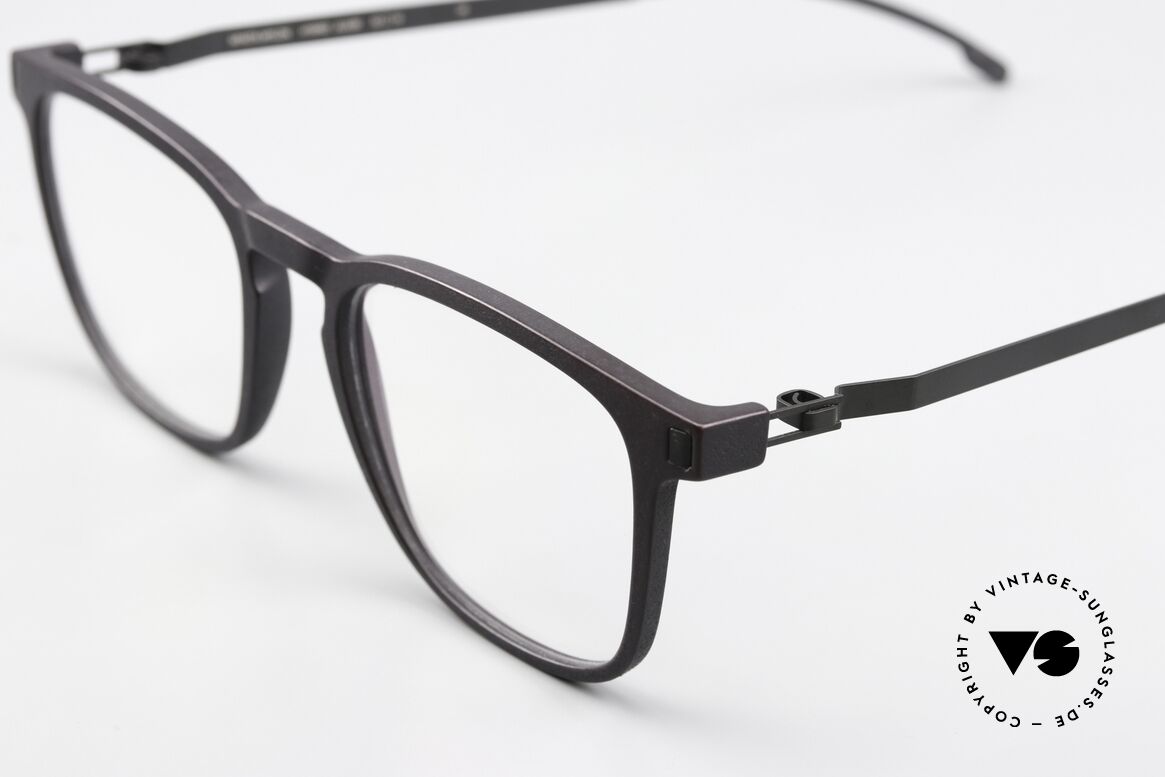 Mykita Mylon Jujubi Eckige Pantobrille aus Berlin, Brillenliebhaber wissen um das Mylon Konzept, Passend für Herren und Damen