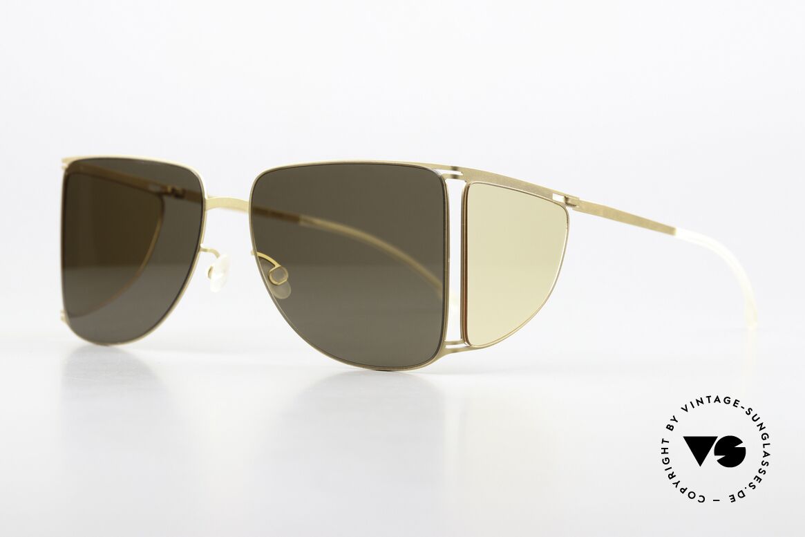 Mykita Helmut Lang HL002 Avantgarde Zusammenarbeit, eine minimalistisch-avantgardistische Sonnenbrille, Passend für Herren und Damen