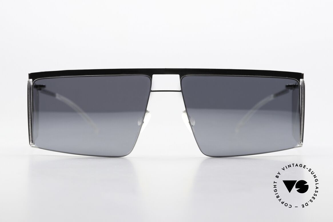 Mykita Helmut Lang HL001 Eckige Brille Seitenscheiben, Mykita Sonnenbrille, Mod. HL001, Gr. 57/13, c. 869, Passend für Herren und Damen