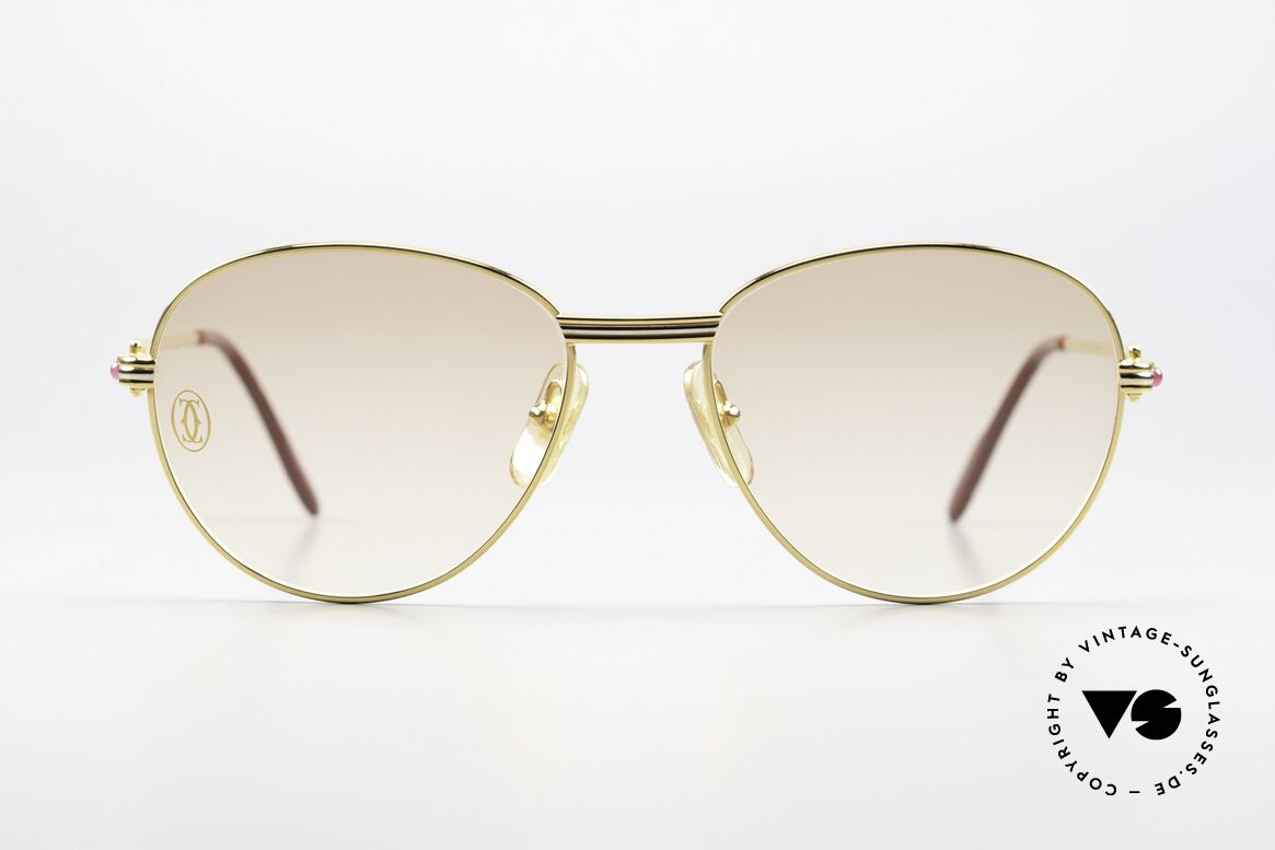 Cartier S Rubis 0,34 ct - M Echte Rubinen Brille 1988, Modell aus der "S"-Serie (Markteinführung 1988), Passend für Damen
