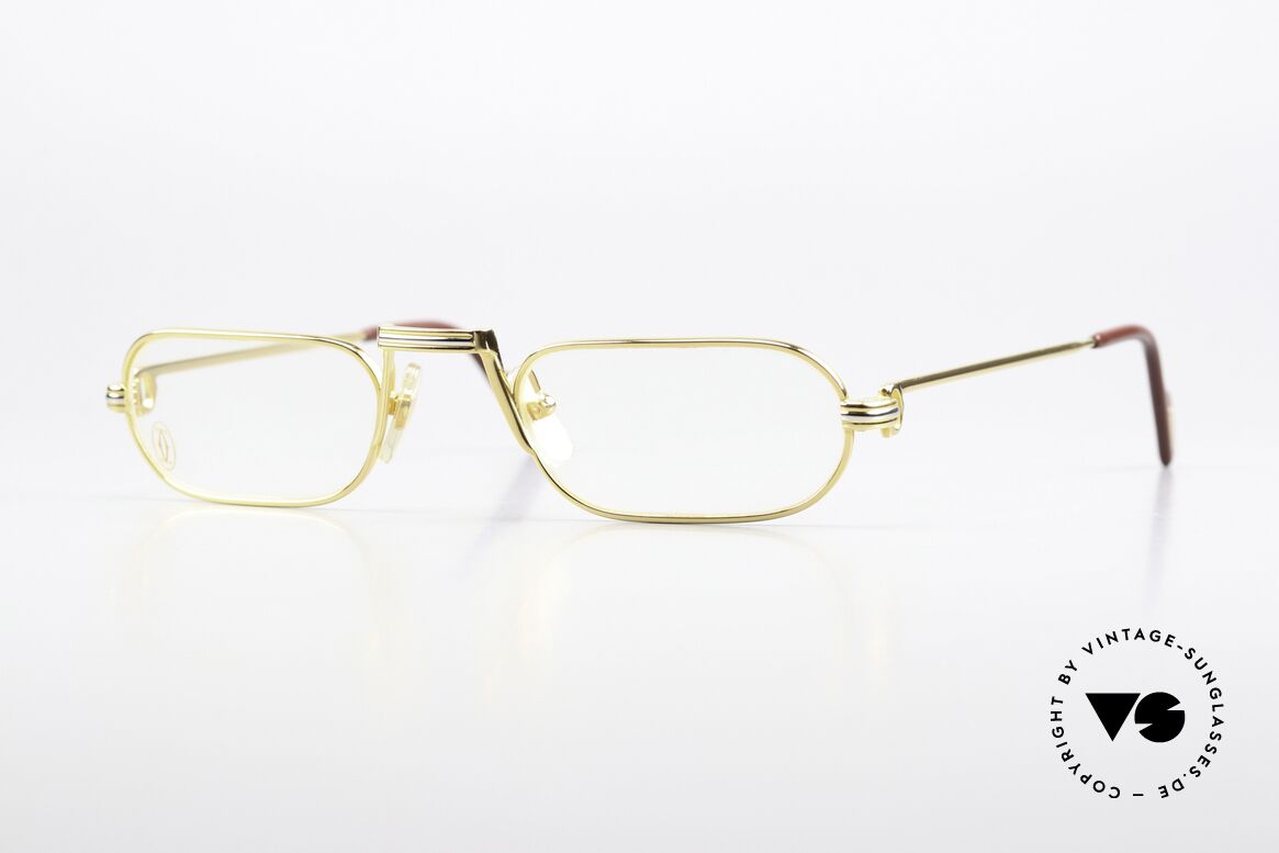 Cartier Demi Lune LC - M Bekannteste Größe Von 1987, Demi Lune = die berühmte Luxus-Lesebrille von Cartier, Passend für Herren und Damen Cartier Demi Lune LC - M Bekannteste Größe Von 1987, Demi Lune = die berühmte Luxus-Lesebrille von Cartier, Passend für Herren und Damen