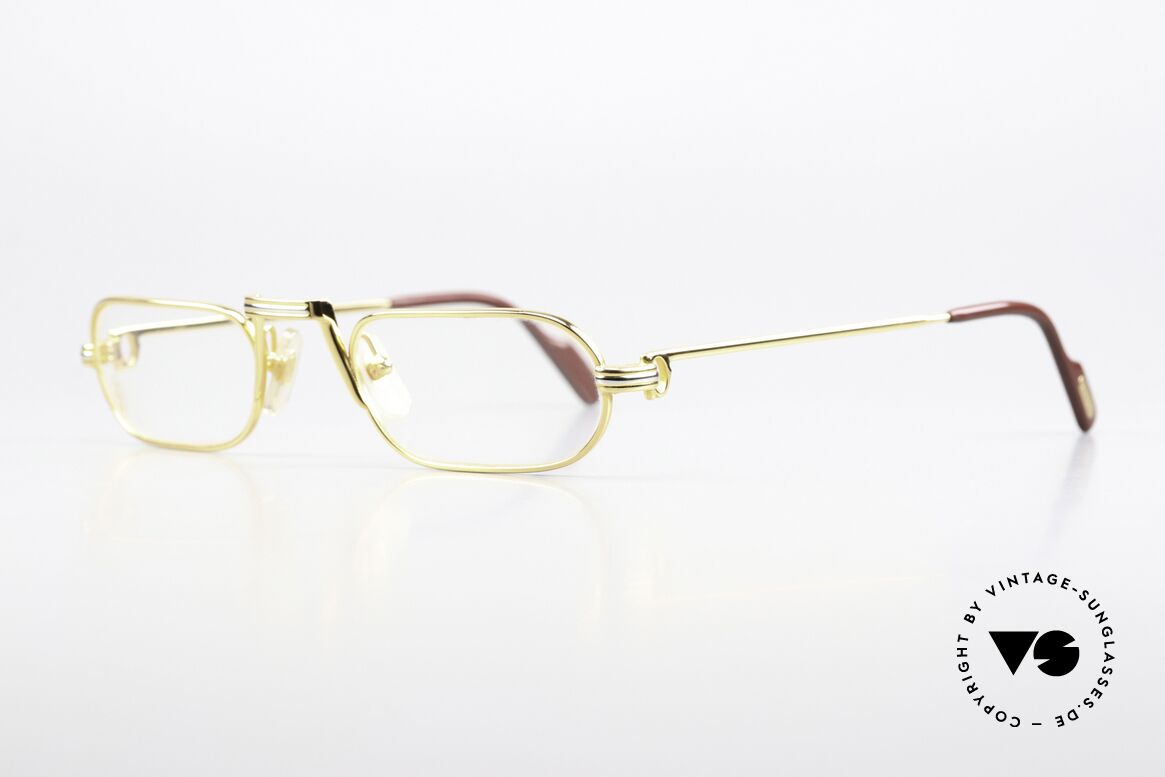 Cartier Demi Lune LC - M Bekannteste Größe Von 1987, dieses Modell mit Louis Cartier Dekor & 22kt vergoldet, Passend für Herren und Damen Cartier Demi Lune LC - M Bekannteste Größe Von 1987, dieses Modell mit Louis Cartier Dekor & 22kt vergoldet, Passend für Herren und Damen