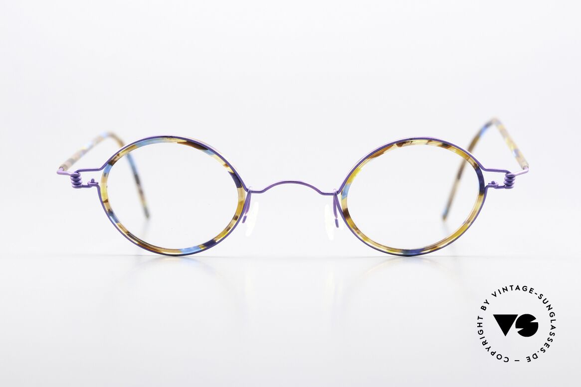 Lindberg Corona Air Titan Rim Runde Titanium Brille 90er, LINDBERG Air Titanium Rim Brille in Größe 40-24, 135, Passend für Herren und Damen