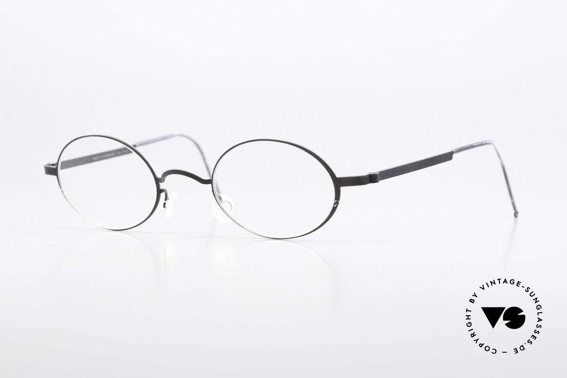 Lindberg 5000 Strip Titan Titanium Brille Unisex Oval, kleine ovale Brille der LINDBERG Strip Titanium Serie, Passend für Herren und Damen