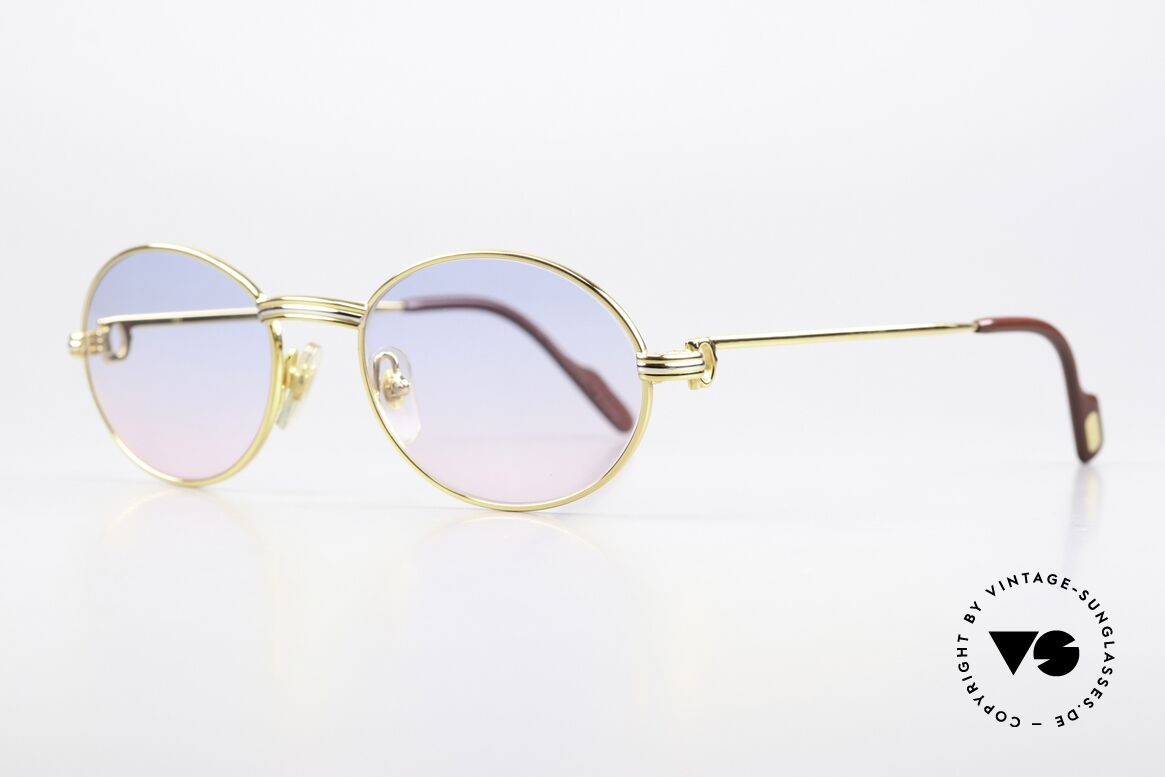 Cartier Saint Honore - M Sonnengläser Baby-Blau Pink, 'Staint Honore' eine der ältesten Straßen von Paris, Passend für Herren und Damen