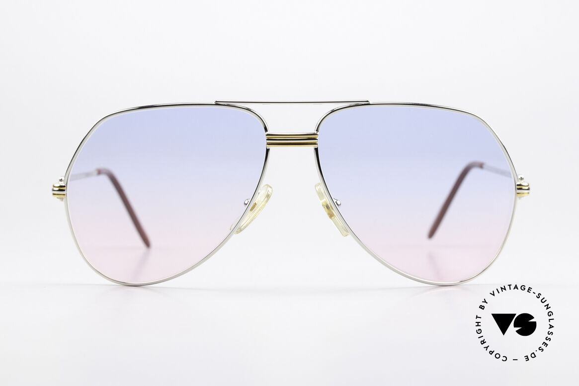 Cartier Vendome LC - L Platin Sonnenbrille Von 1983, wurde 1983 veröffentlicht & dann bis 1997 produziert, Passend für Herren