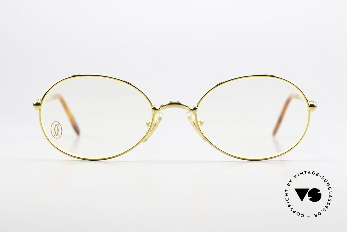 Cartier Saturne - M Vintage Brille Vergoldet 22kt, Modell aus der feinen 'Thin Rim' Collection von Cartier, Passend für Herren und Damen