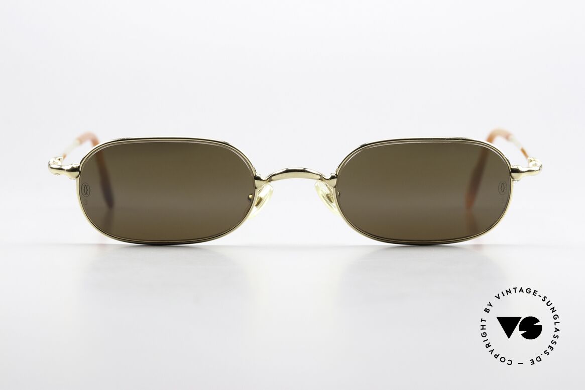 Cartier Orfy - S 90er Original Logo Gläser, ORFY = Modell aus der Cartier 'Thin Rim' Collection, Passend für Herren und Damen