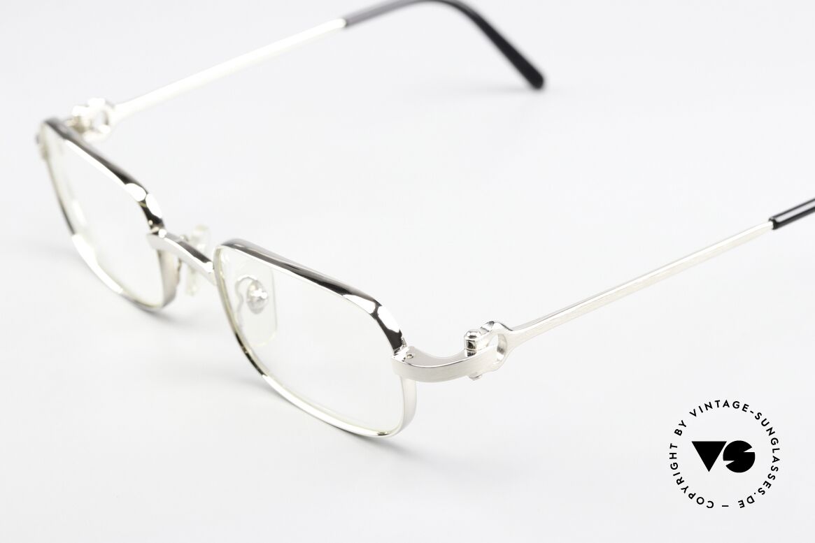 Cartier Dreamer - S 90er Fassung Platin Gebürstet, orig. Cartier Katalog Referenz-Nummer: T8100364, Passend für Herren und Damen