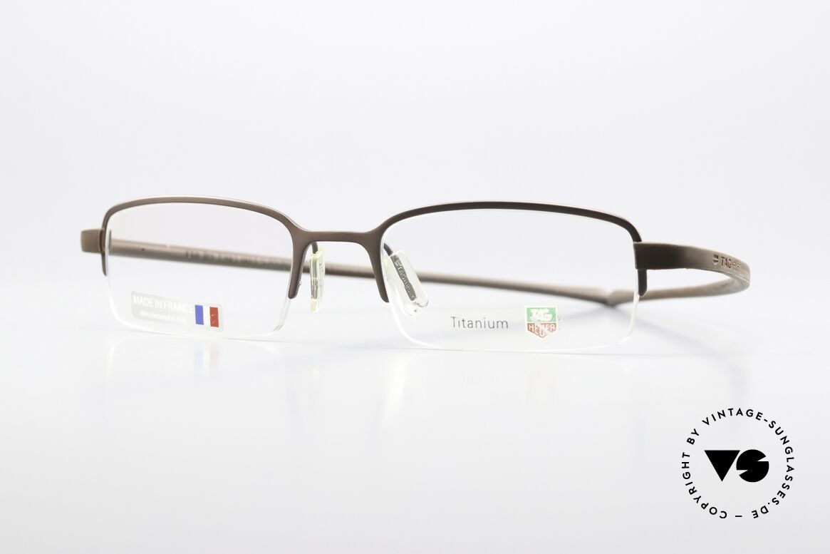 Tag Heuer 3203 Reflex Titaniumbrille Halb Randlos, Tag Heuer Brille TH 3203, color 003, Gr. 52-20, Passend für Herren