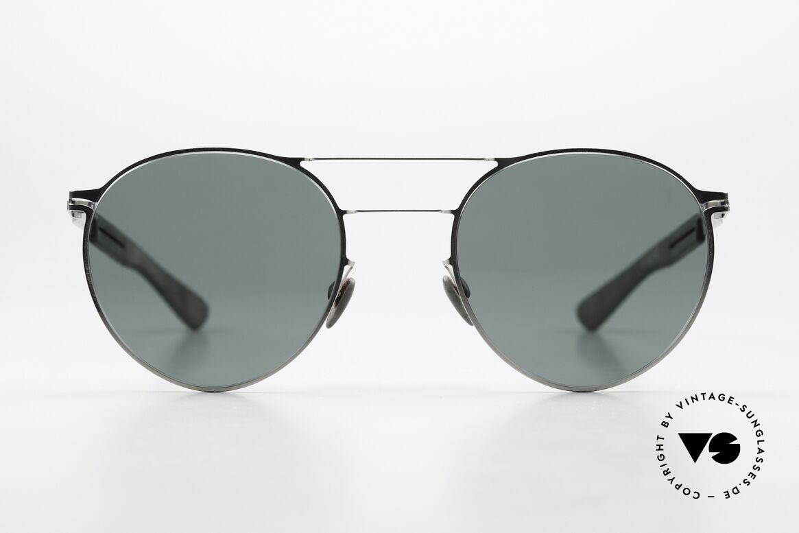 Mykita Mylon Elder Designersonnenbrille Panto, Größe 52-22, Color Code 245 (silber-chrome), Passend für Herren und Damen