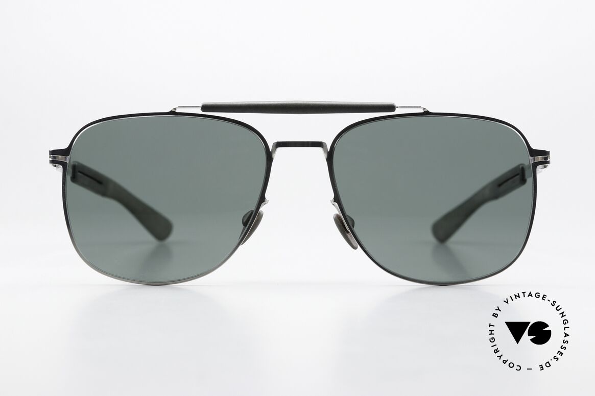 Mykita Mylon Elon Designersonnenbrille Eckig, Größe 58-18, Color Code 245 (silber-chrome), Passend für Herren