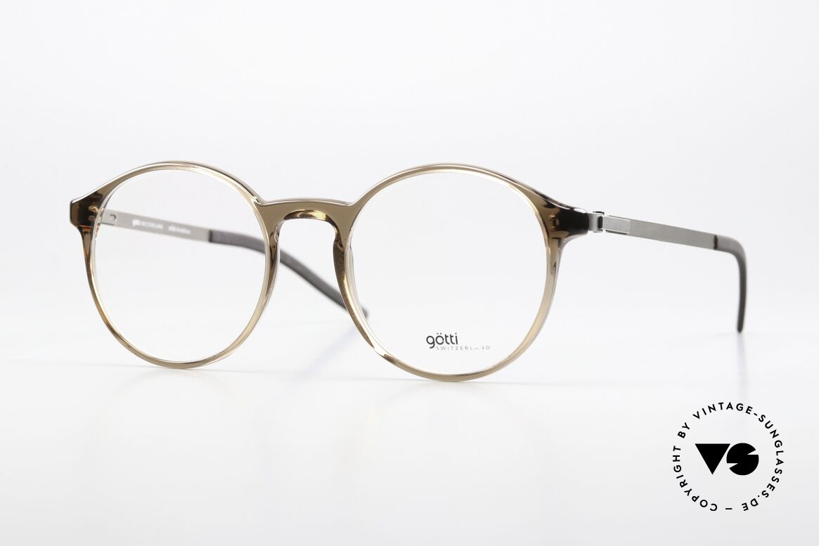 Götti Samsa Zeitlose Pantobrille Unisex, Götti / Goetti Brille Samsa, col. DTB-S, Gr. 49/18, Passend für Herren und Damen