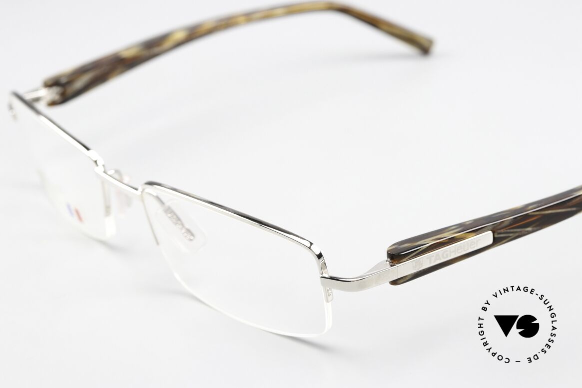 Tag Heuer 8204 Trends Polished Palladium Tortoise, dynamische Racing-Brille (Avant-Garde Eyewear), Passend für Herren