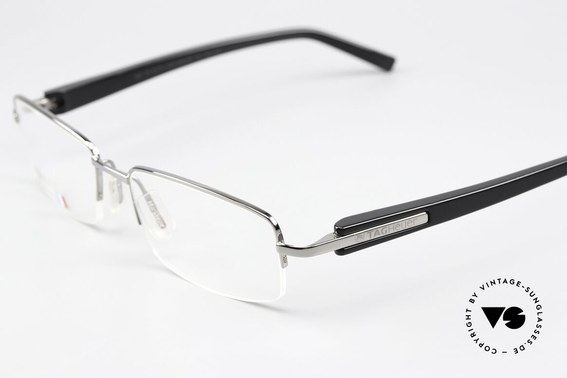 Tag Heuer 8204 Trends Polished Ruthenium Black, dynamische Racing-Brille (Avant-Garde Eyewear), Passend für Herren