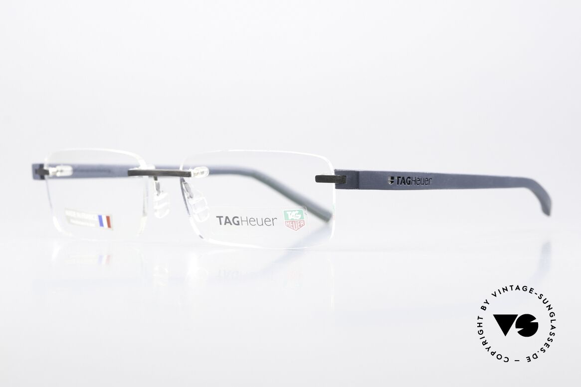 Tag Heuer 3941 Reflex Herren Luxusbrille Von 2004, Avantgarde "Racing" Bügel aus Elastomer-Gummi, Passend für Herren