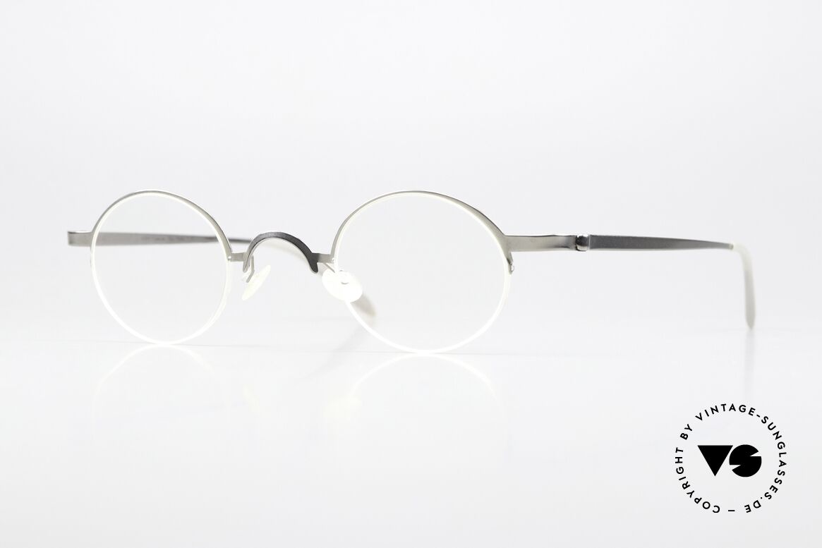 Lindberg 7005 Strip Titanium Runde Titanium Brille Unisex, LINDBERG Strip Titanium Fassung in Größe 41-28, 140, Passend für Herren und Damen