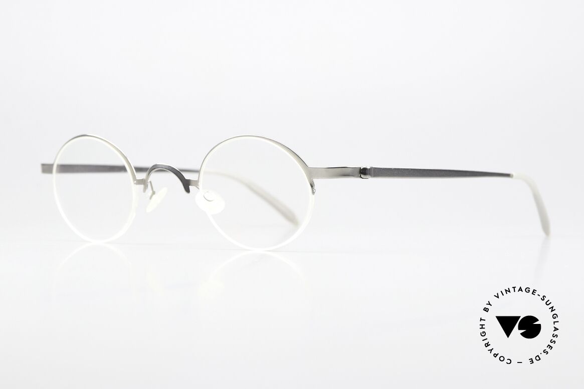 Lindberg 7005 Strip Titanium Runde Titanium Brille Unisex, so zeitlos, stilvoll und innovativ = Prädikat "VINTAGE", Passend für Herren und Damen