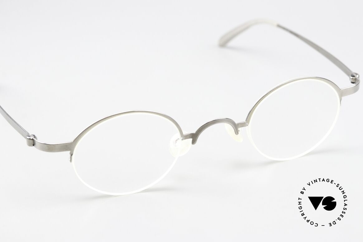 Lindberg 7005 Strip Titanium Runde Titanium Brille Unisex, ungetragenes Designerstück + orig. Lindberg Magnet-Etui, Passend für Herren und Damen