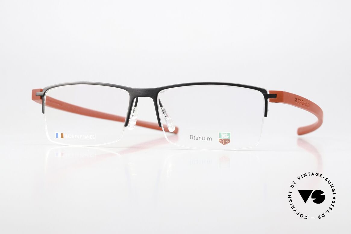 Tag Heuer 3921 Reflex Halbrand Titanium Brille, Tag Heuer Brille TH 3921, color 002, Gr. 56-16, Passend für Herren