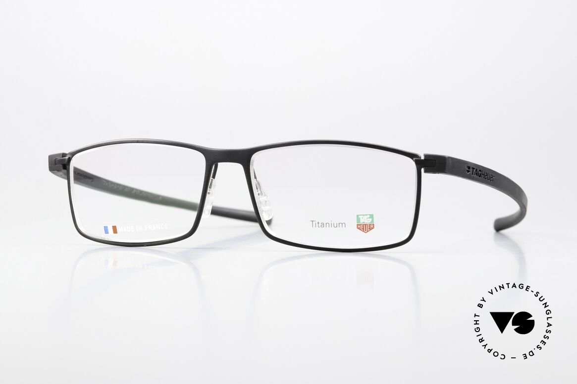 Tag Heuer 3901 Reflex Vollrand Titanium Brille, Tag Heuer Brille TH 3901, color 001, Gr. 57-15, Passend für Herren