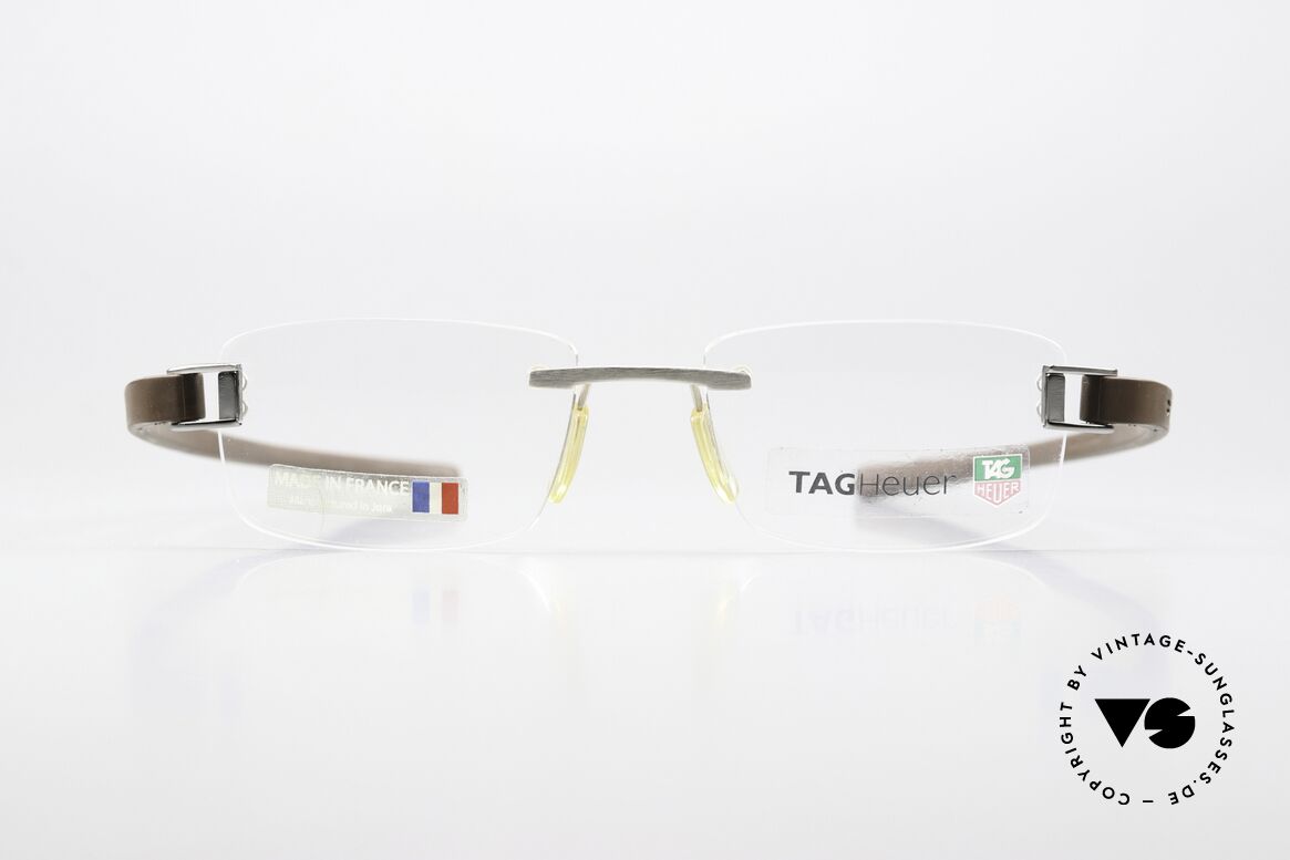 Tag Heuer 7109 Fold Rimless Collection 2004, eine extrem sportliche Randlosbrille für Herren, Passend für Herren